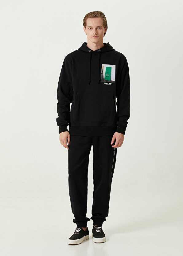 

Черные спортивные штаны-джоггеры с логотипом Helmut Lang, Черный