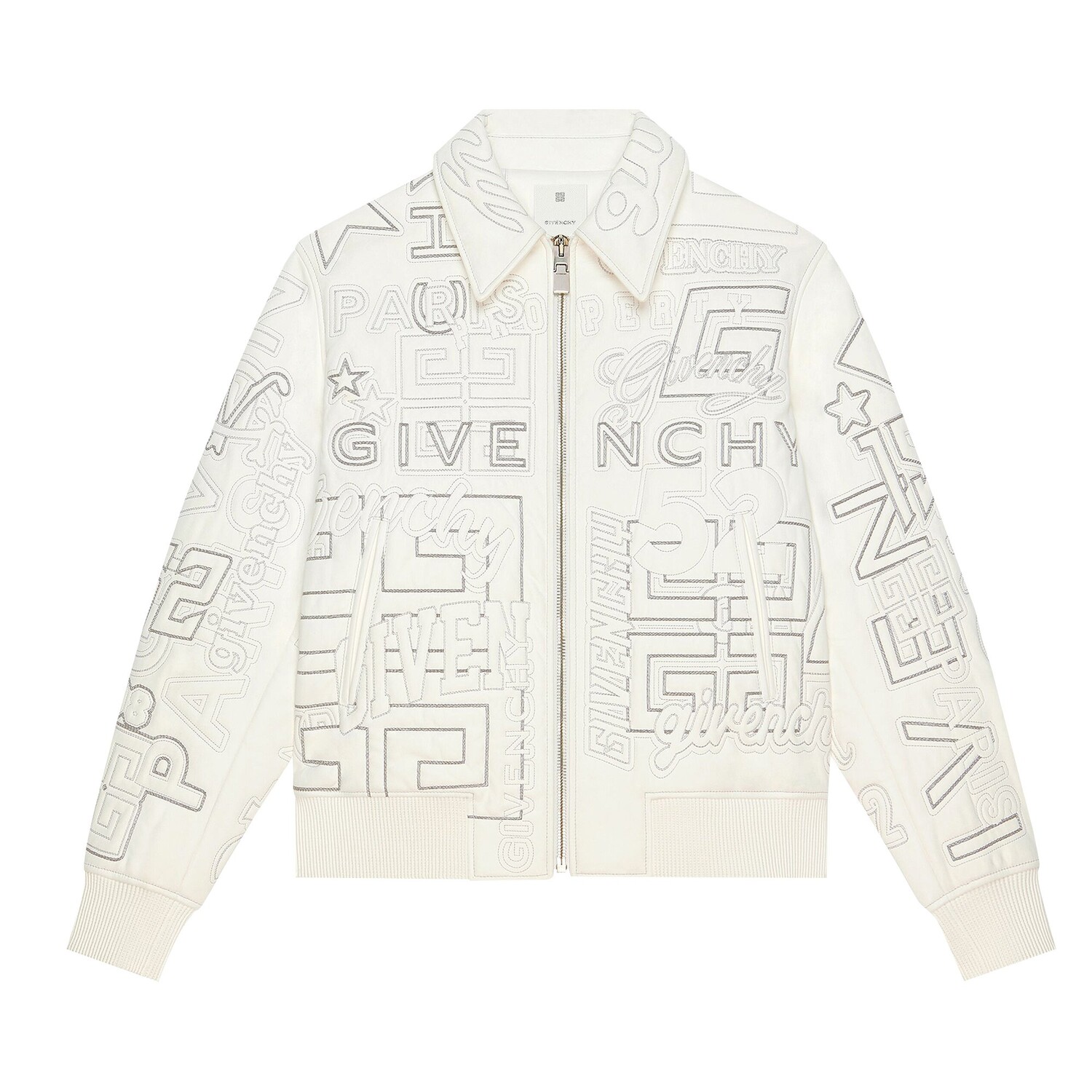 

Кожаные университетские брюки Givenchy Белые, Белый