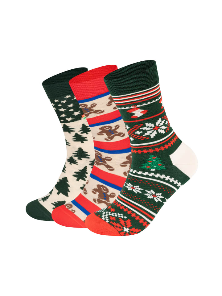 

Носки Happy Socks Gingerbread Christmas Sweater and Santa, цвет multicolor