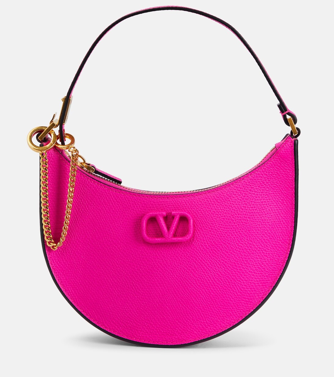 

Кожаная сумка через плечо VLogo Signature Mini Valentino Garavani, розовый