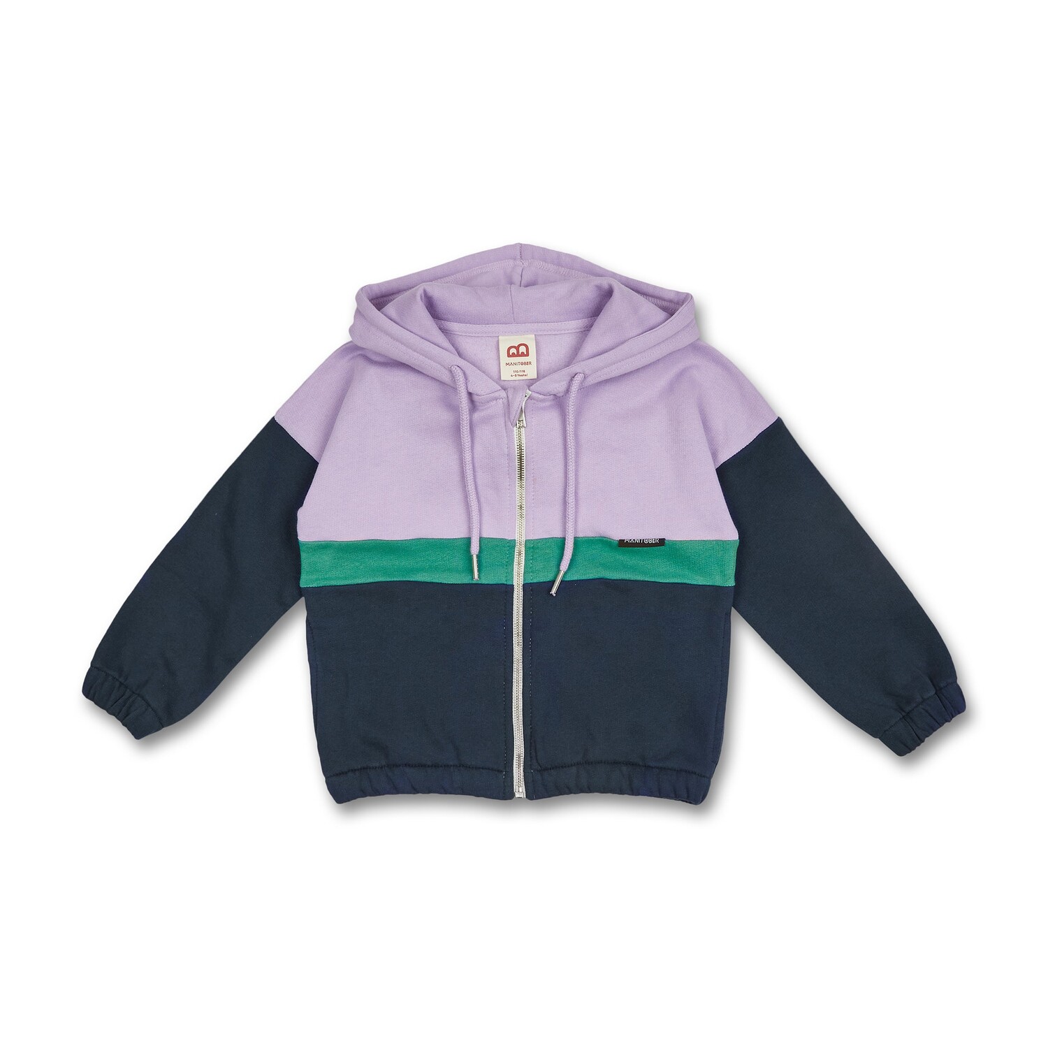 

Толстовка MANITOBER Cut & New, цвет Lilac/Green/Navy