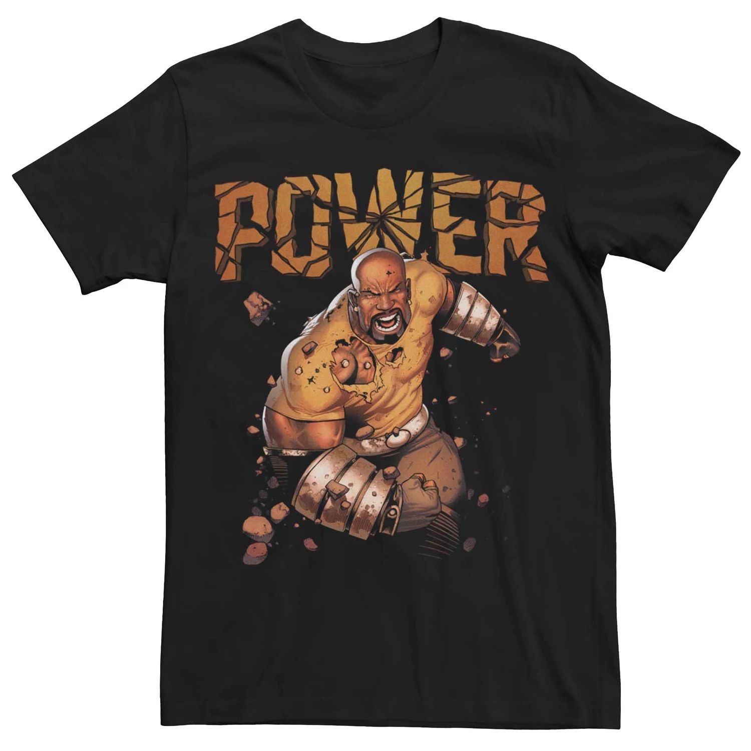 Мужская футболка с плакатом Marvel's Luke Cage Power Shattered Licensed Character walker d luke cage volume 2 caged