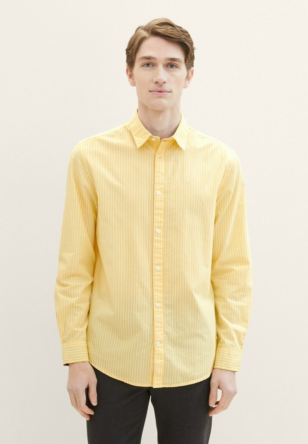 

Рубашка TOM TAILOR, цвет sunny yellow stripe