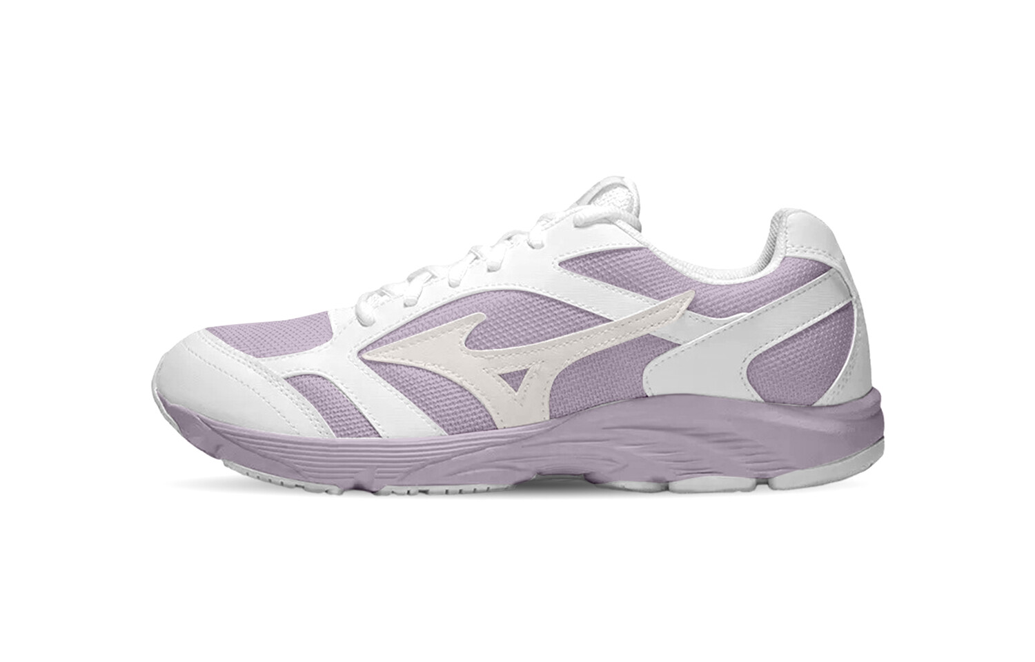 

Кроссовки унисекс с низким верхом фиолетовый/белый Mizuno