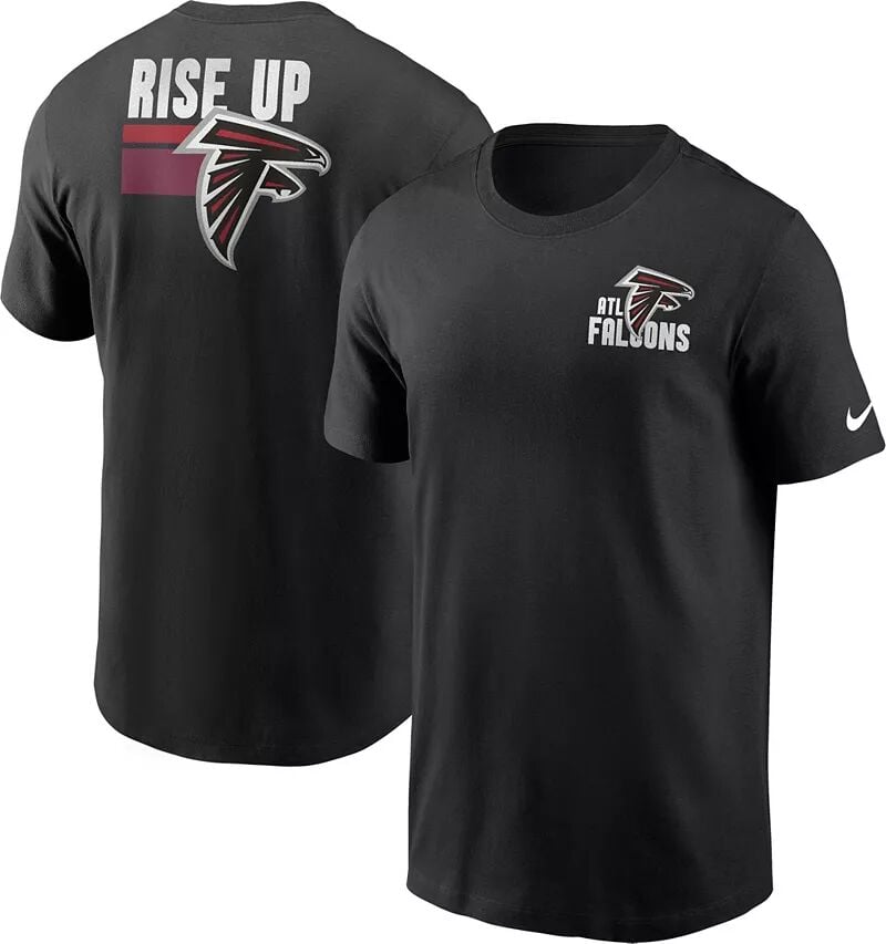 

Мужская черная футболка с надписью Nike Atlanta Falcons Blitz Back