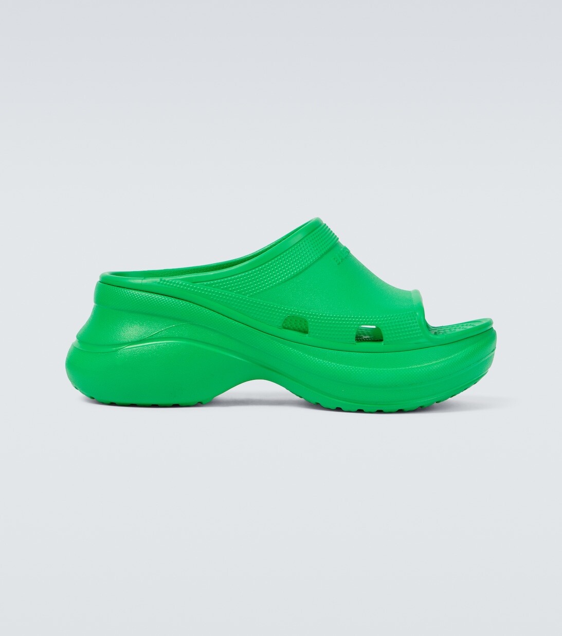 

Резиновые сандалии Pool Crocs Balenciaga, зеленый