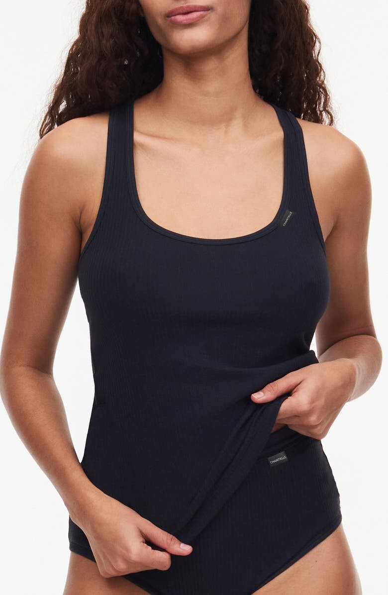 

Майка из органического хлопка Cotton Comfort Racerback CHANTELLE LINGERIE, черный