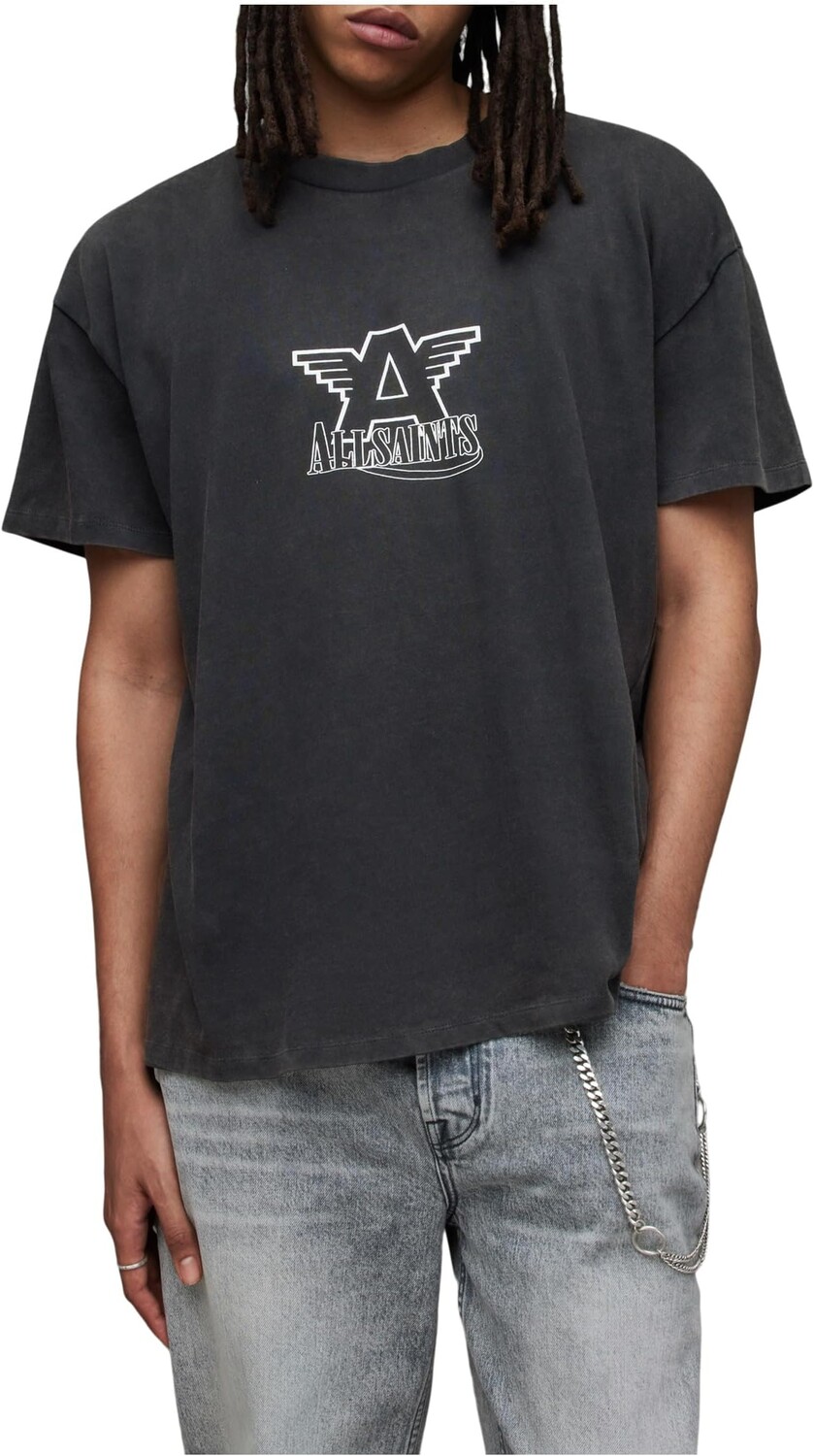 

Футболка Match с короткими рукавами AllSaints, цвет Jet Black