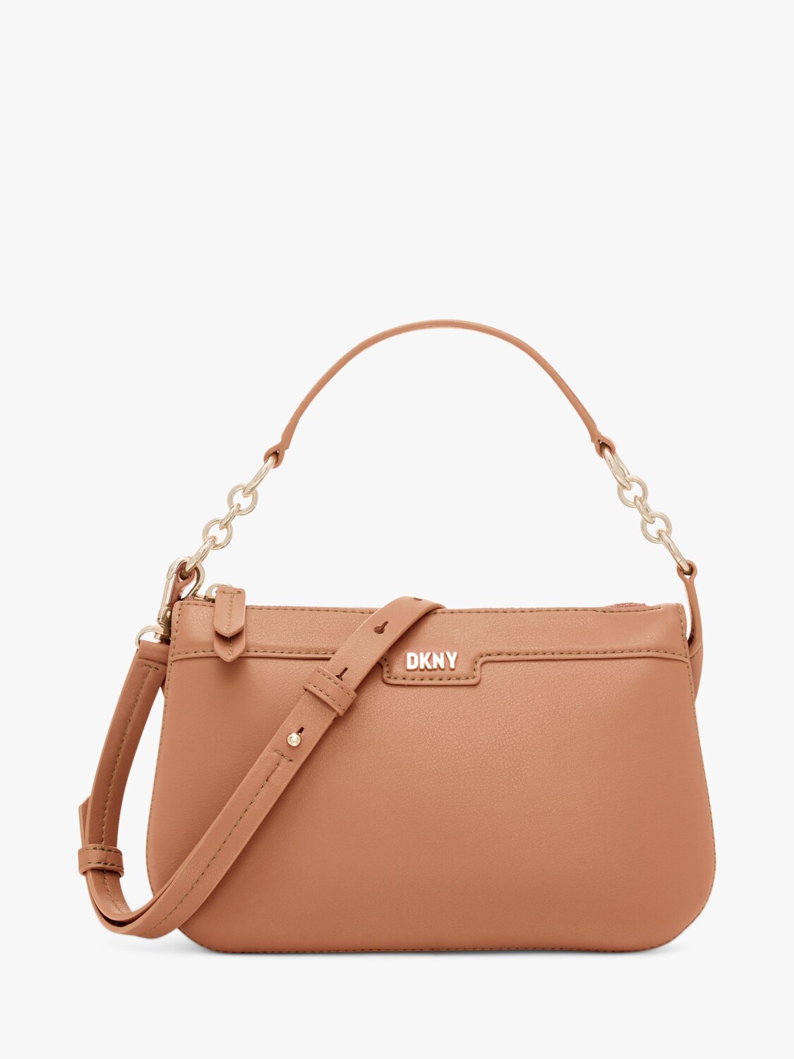 

Кожаная сумка через плечо DKNY Gramercy, карамель