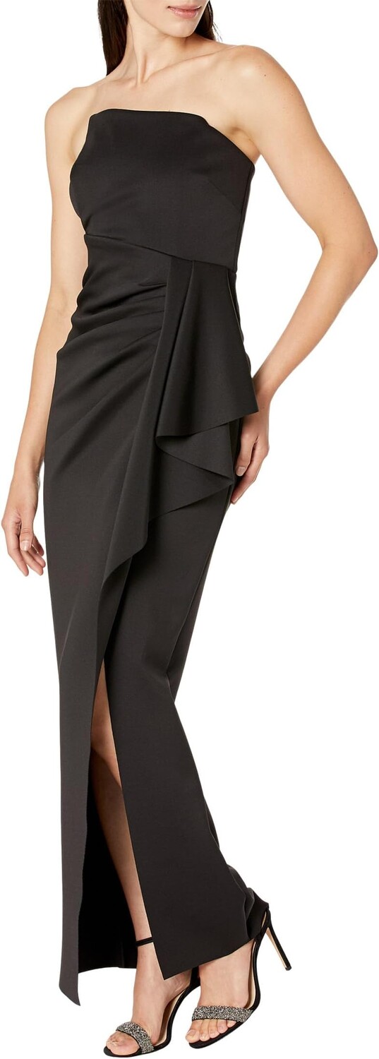 

Платье Long Scuba Strapless Asymmetric XSCAPE, черный