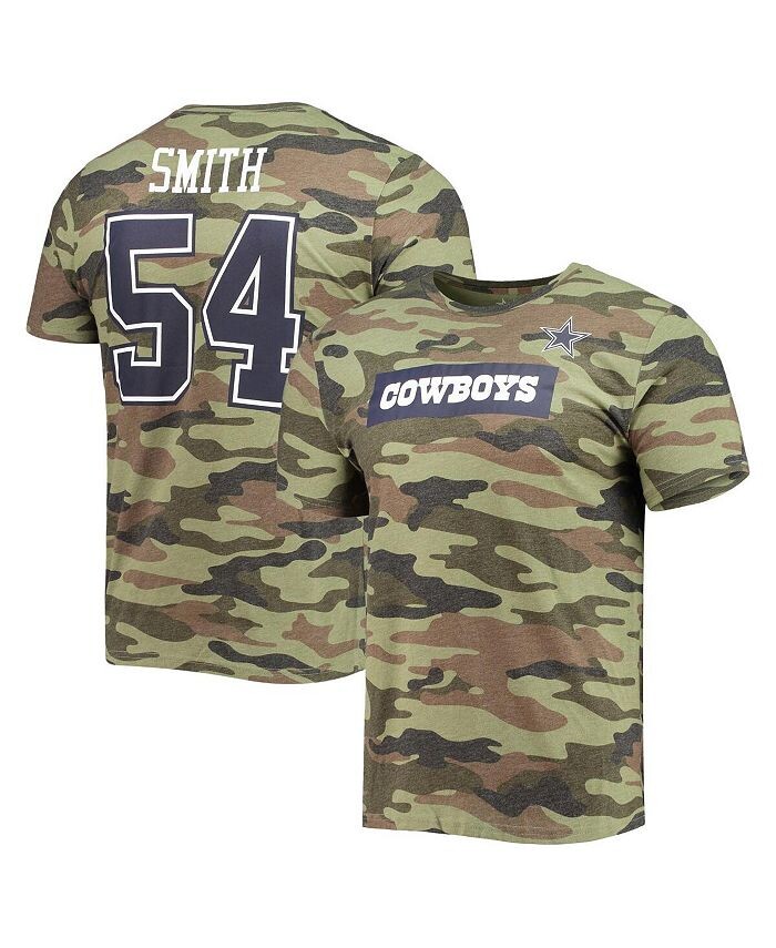 

Мужская футболка Jaylon Smith Camo Caudron с именем и номером Dallas Cowboys, зеленый