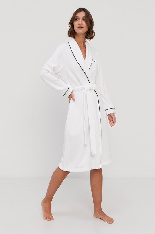 

Банный халат Lacoste, белый