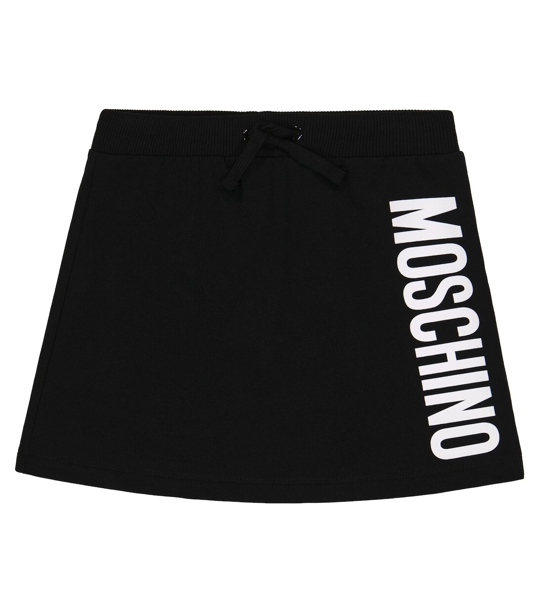 

Юбка из смесового хлопка с логотипом Moschino, черный