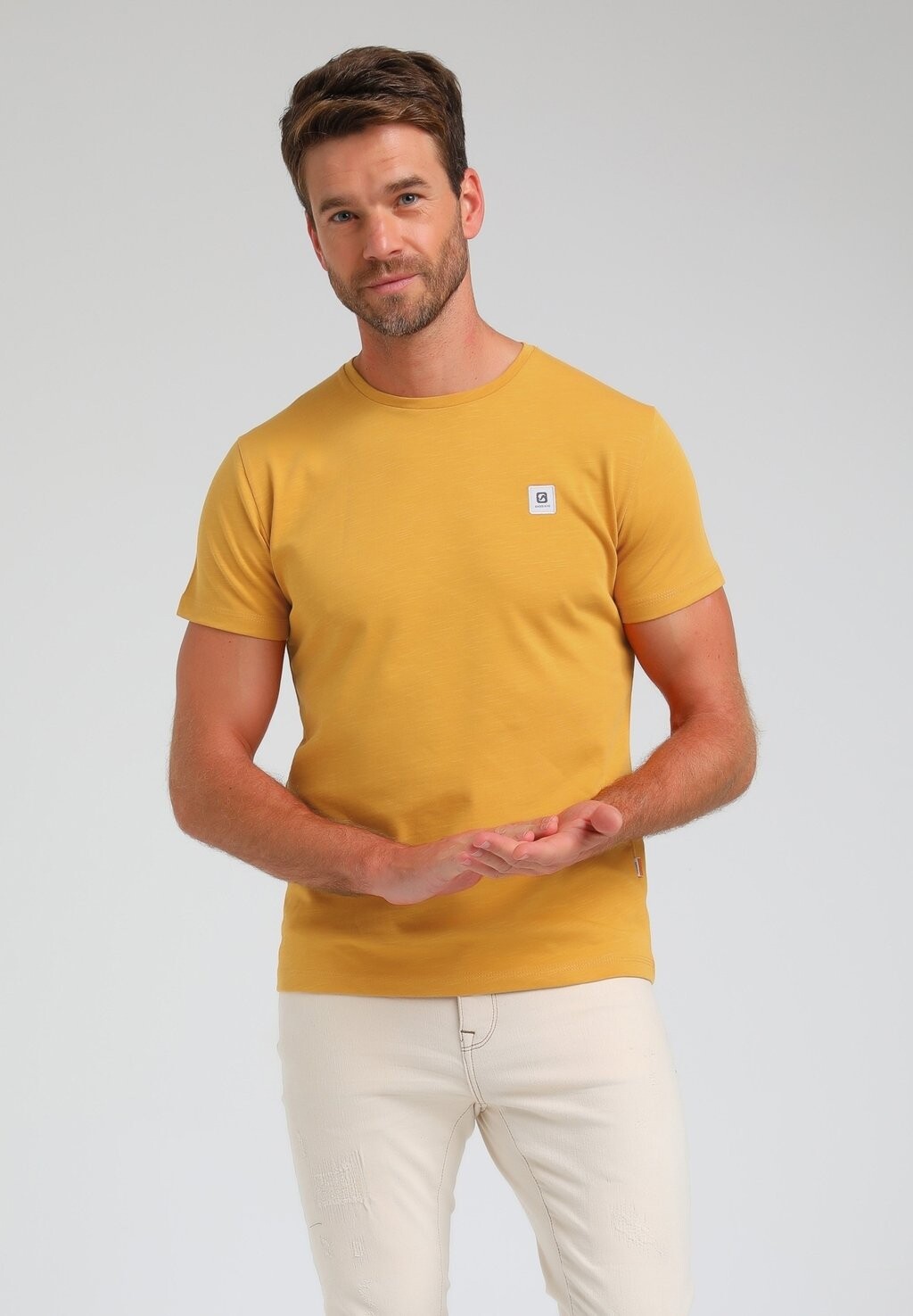 

Футболка базовая Gabbiano, цвет yellow used