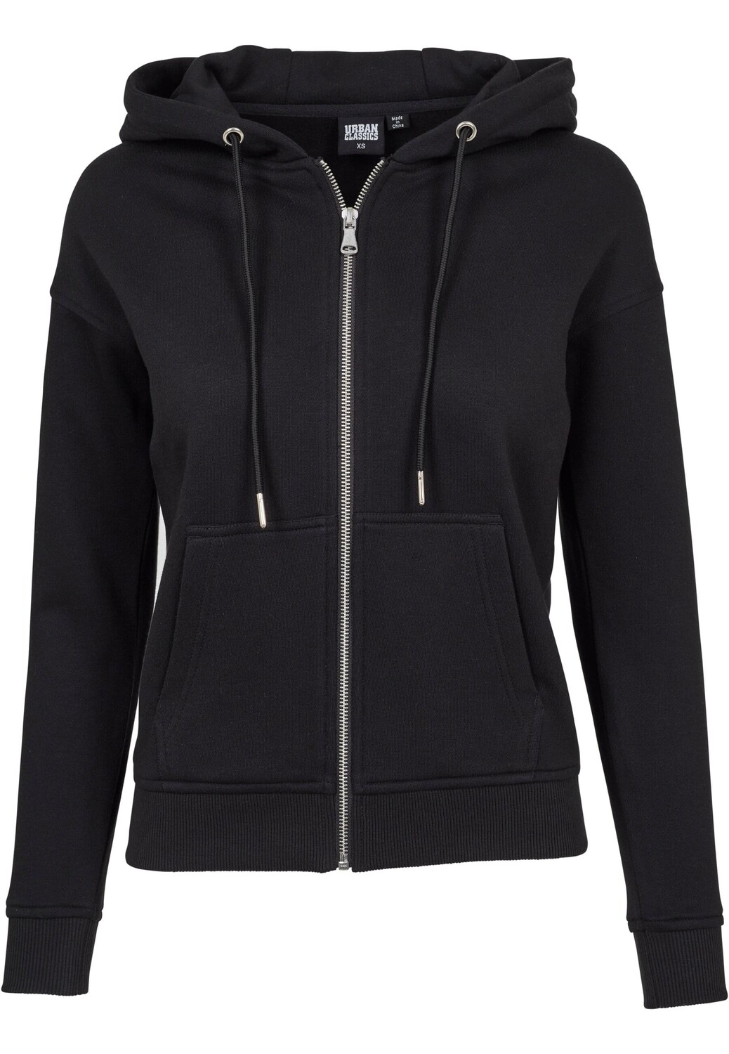 

Толстовка Urban Classics Zip Kapuzenpullover, черный