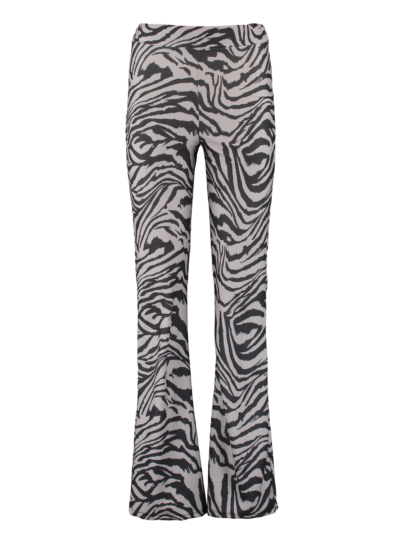 

Брюки Hailys Flared Bootcut Leggings Stoff Hose Zebra Animal Print Sinka, серый