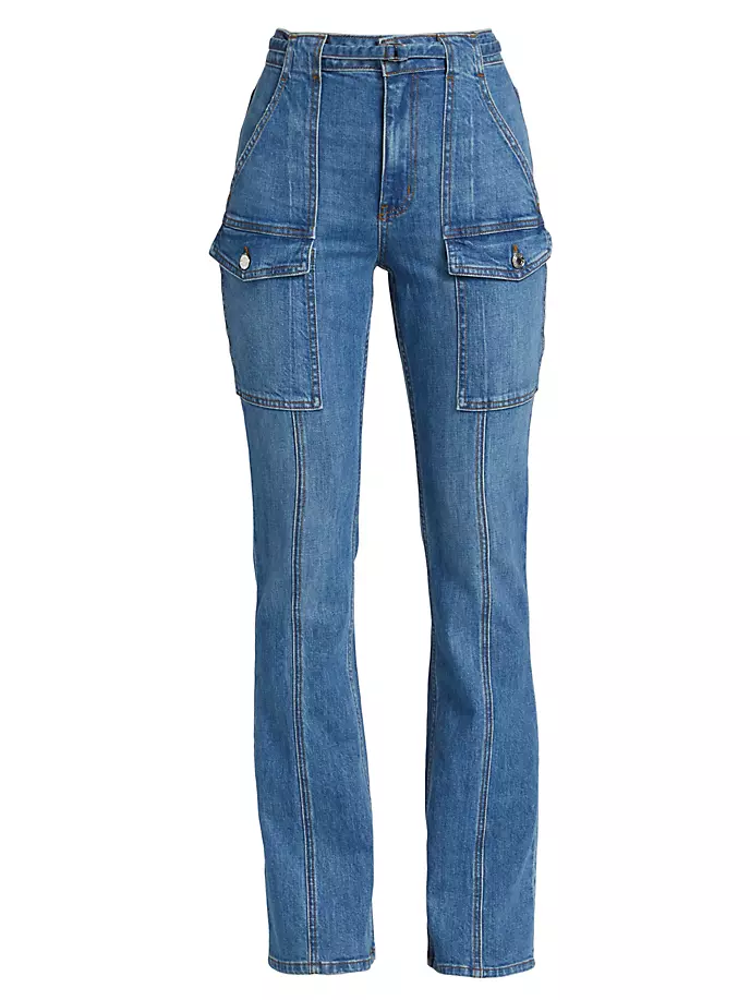Расклешенные джинсы Aspen с высокой посадкой Derek Lam 10 Crosby, цвет medium