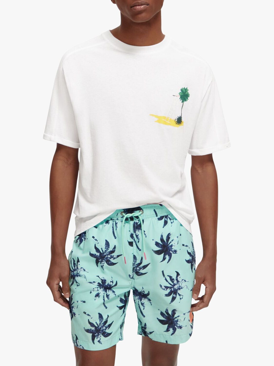 

Футболка Scotch & Soda Sporty Artwork, белая