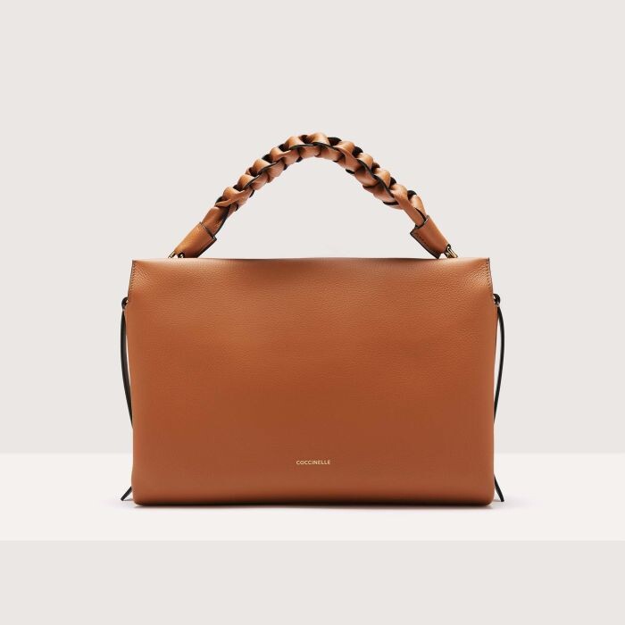 

Двусторонняя кожаная сумка через плечо Coccinelle BOHEME MEDIUM, коричневый