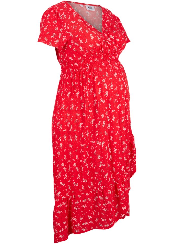 Платье для беременных из вискозы Bpc Bonprix Collection, красный