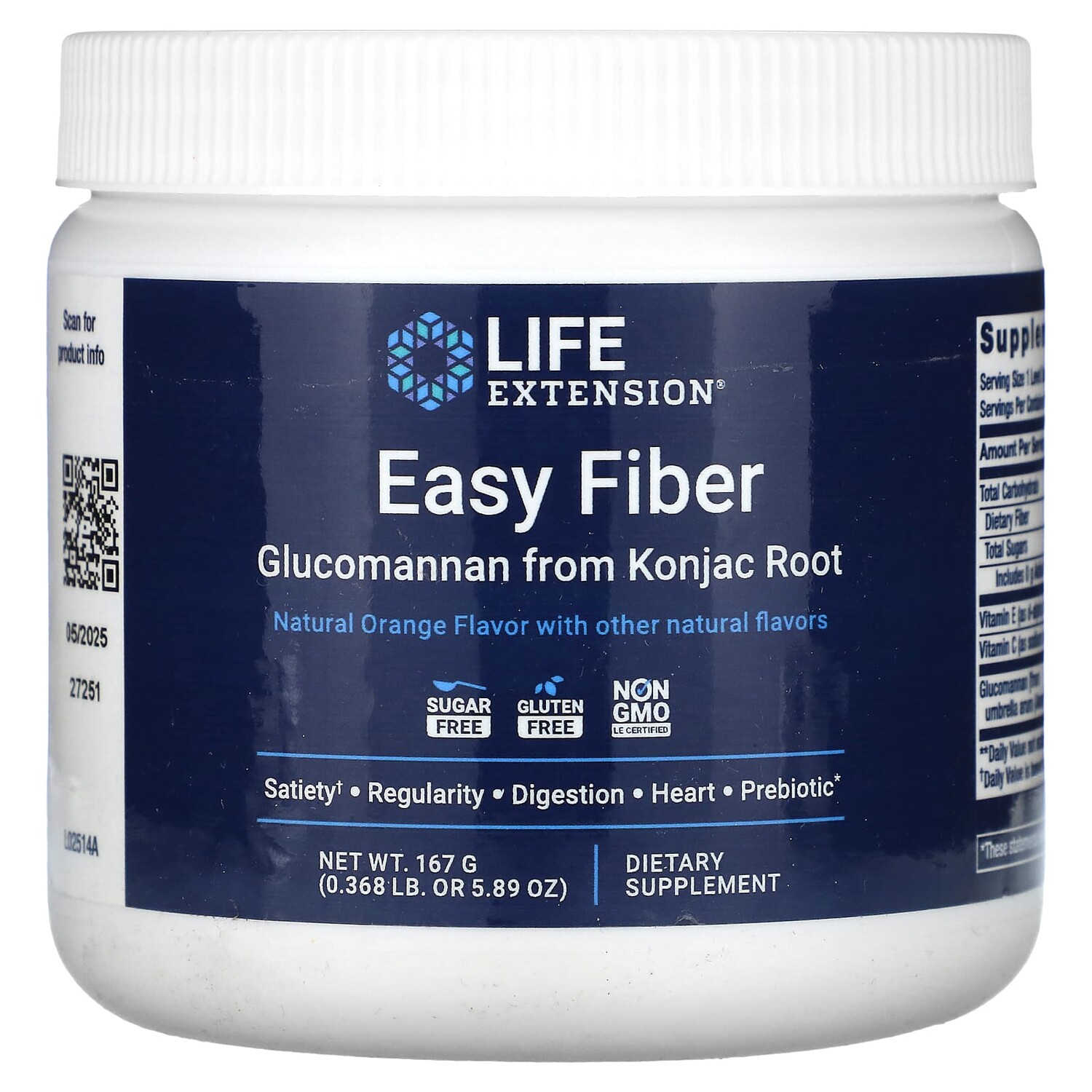 

Easy Fiber, натуральный апельсин, 167 г (5,89 унции), Life Extension