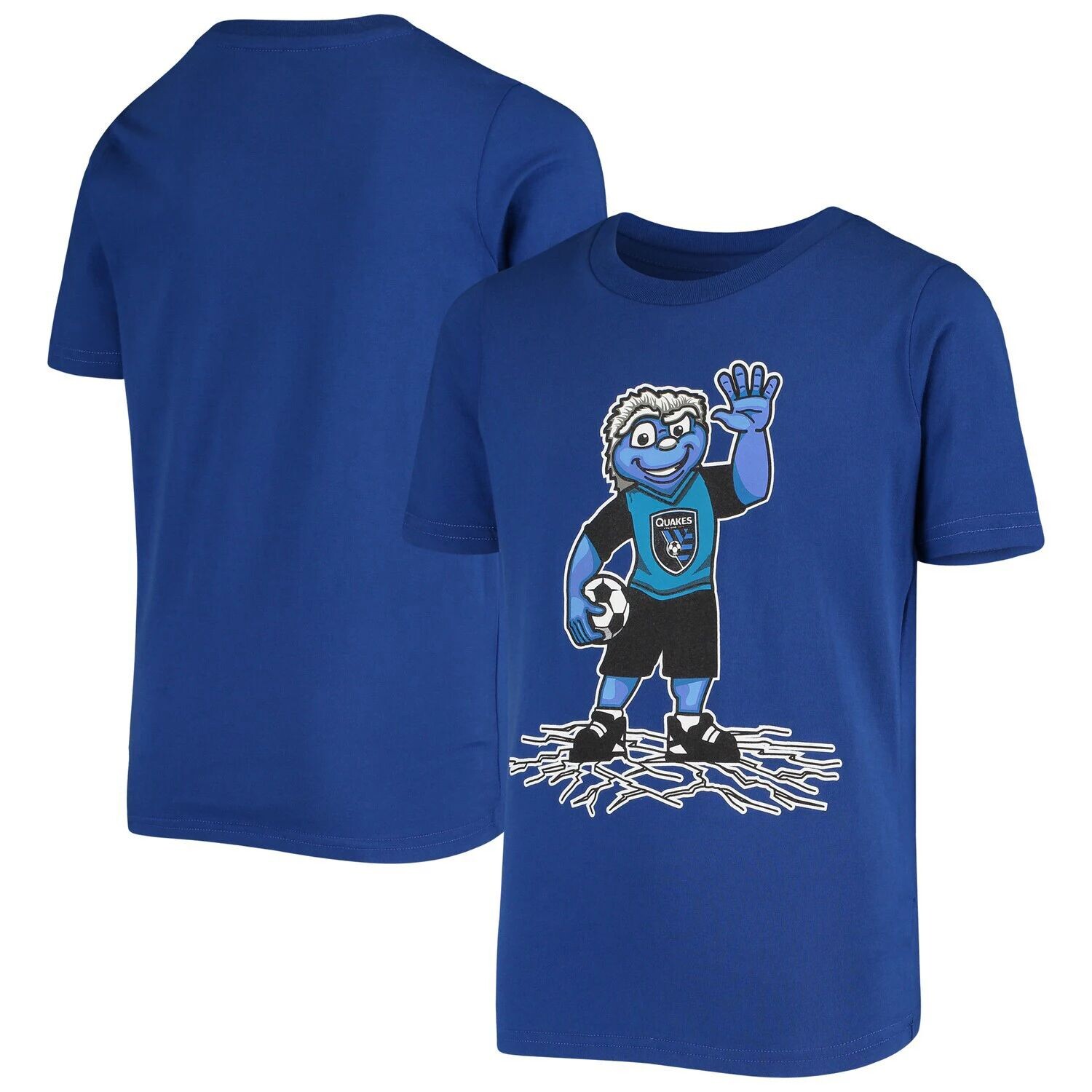 

Молодежная синяя футболка с талисманом San Jose Earthquakes Outerstuff