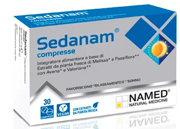 

Sedanam Supplement, 30 таблеток для улучшения сна и релаксации Named