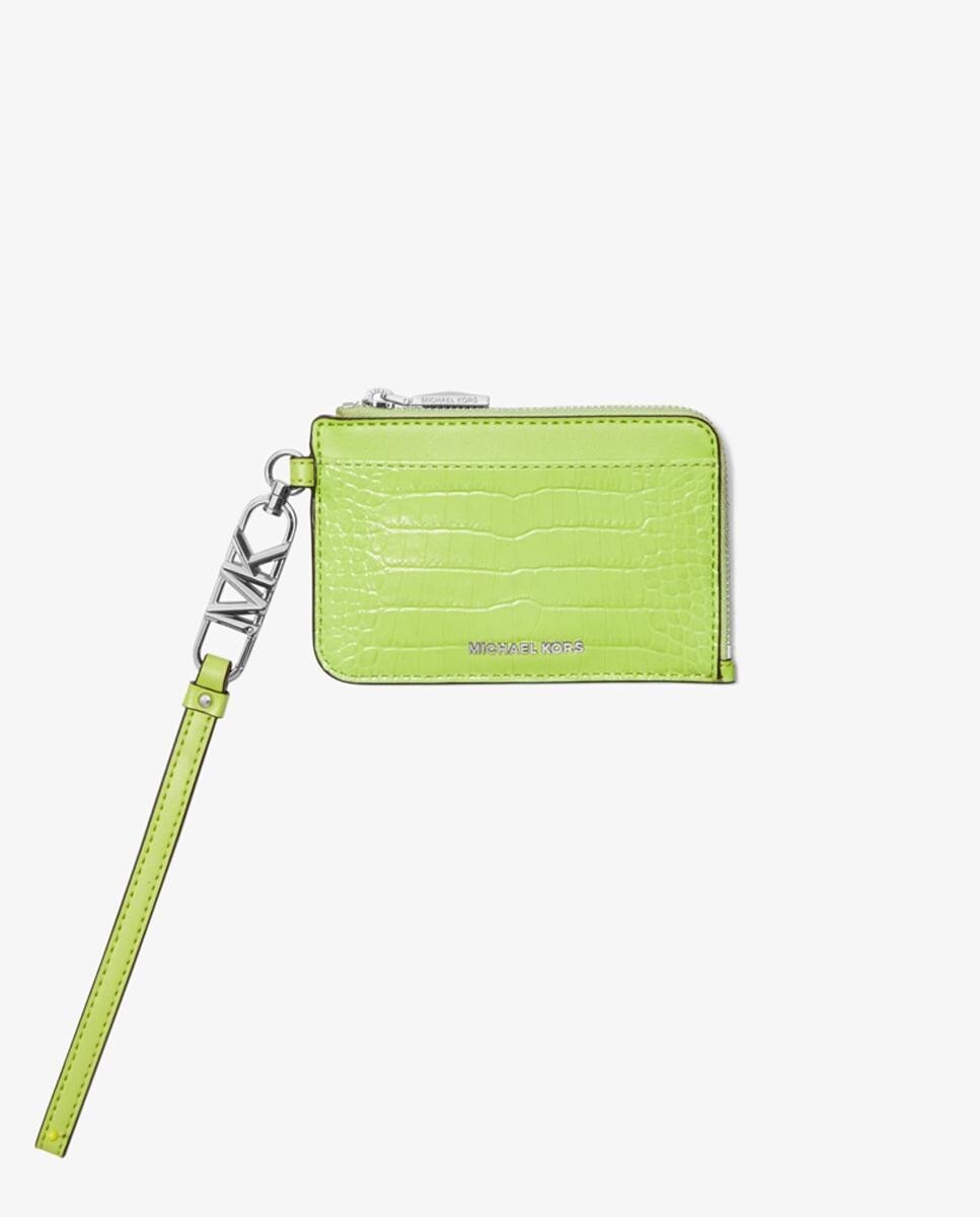 

Женская визитница из зеленой кожи Michael Michael Kors, зеленый