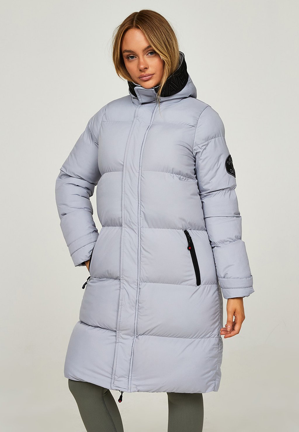 

Зимнее пальто ALORA LONGLINE PUFFER JACKET Alessandro Zavetti, серый