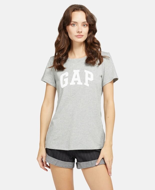 

Футболки, упаковка 2 шт. Gap, серый