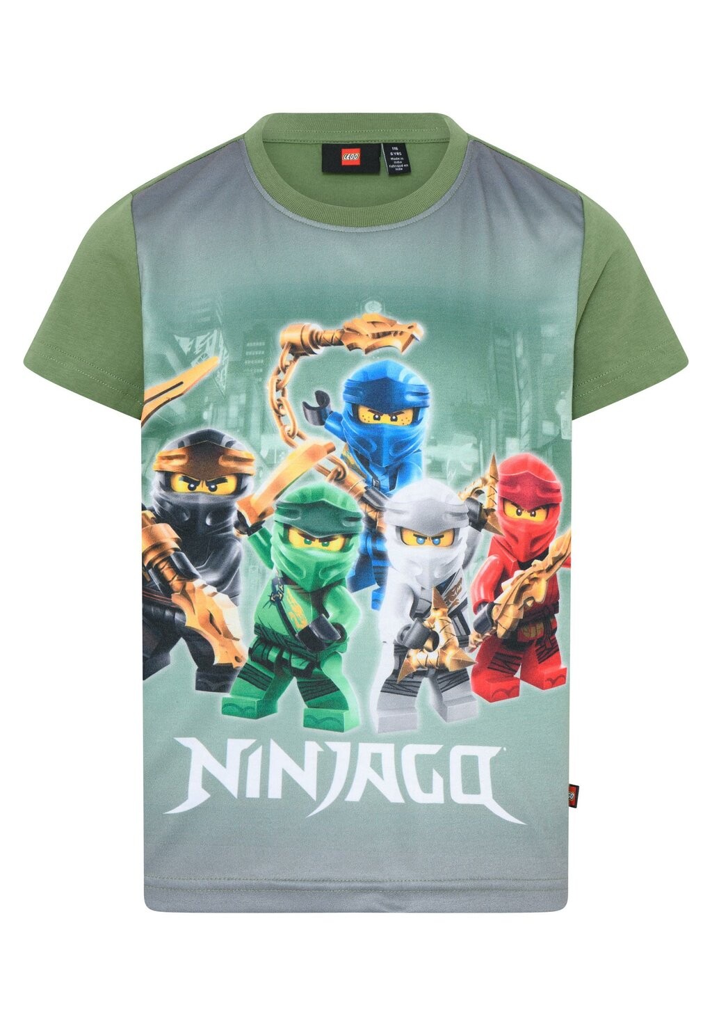 

Футболка с принтом LEGO kidswear, цвет dark khaki