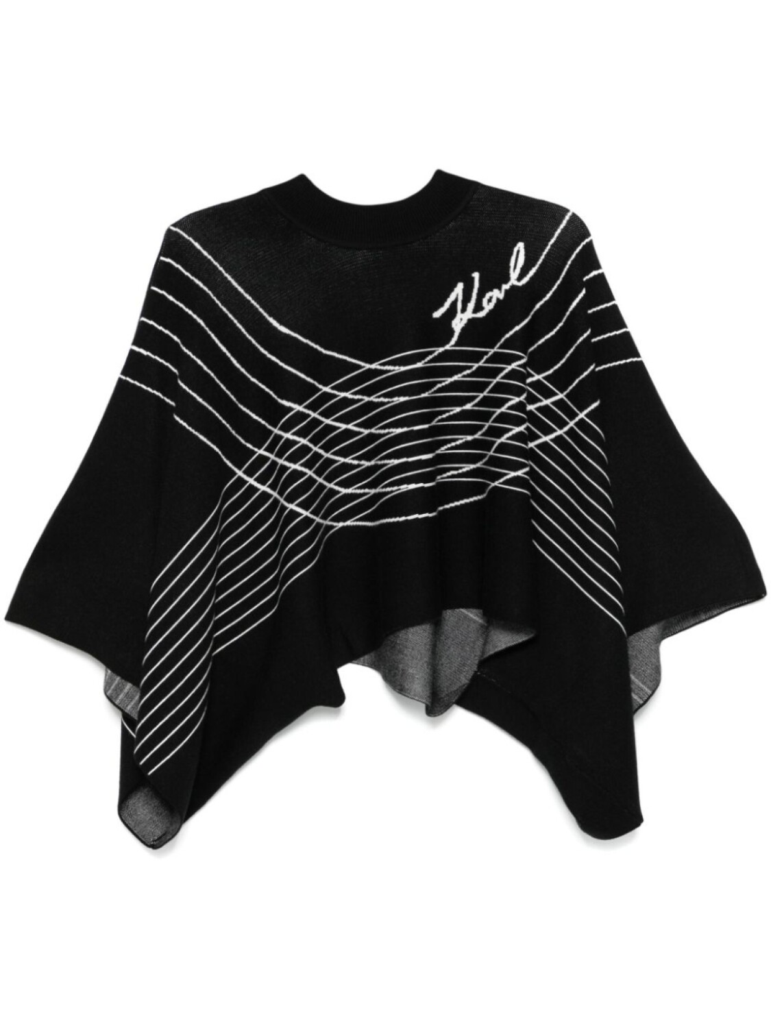 

Karl Lagerfeld свитер Karl Signature с шарфом, черный