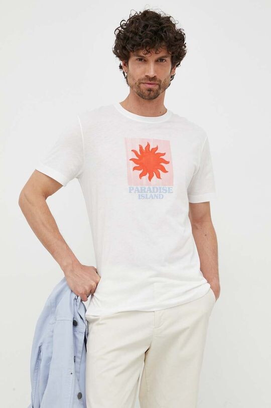 

Хлопковая футболка United Colors of Benetton, белый