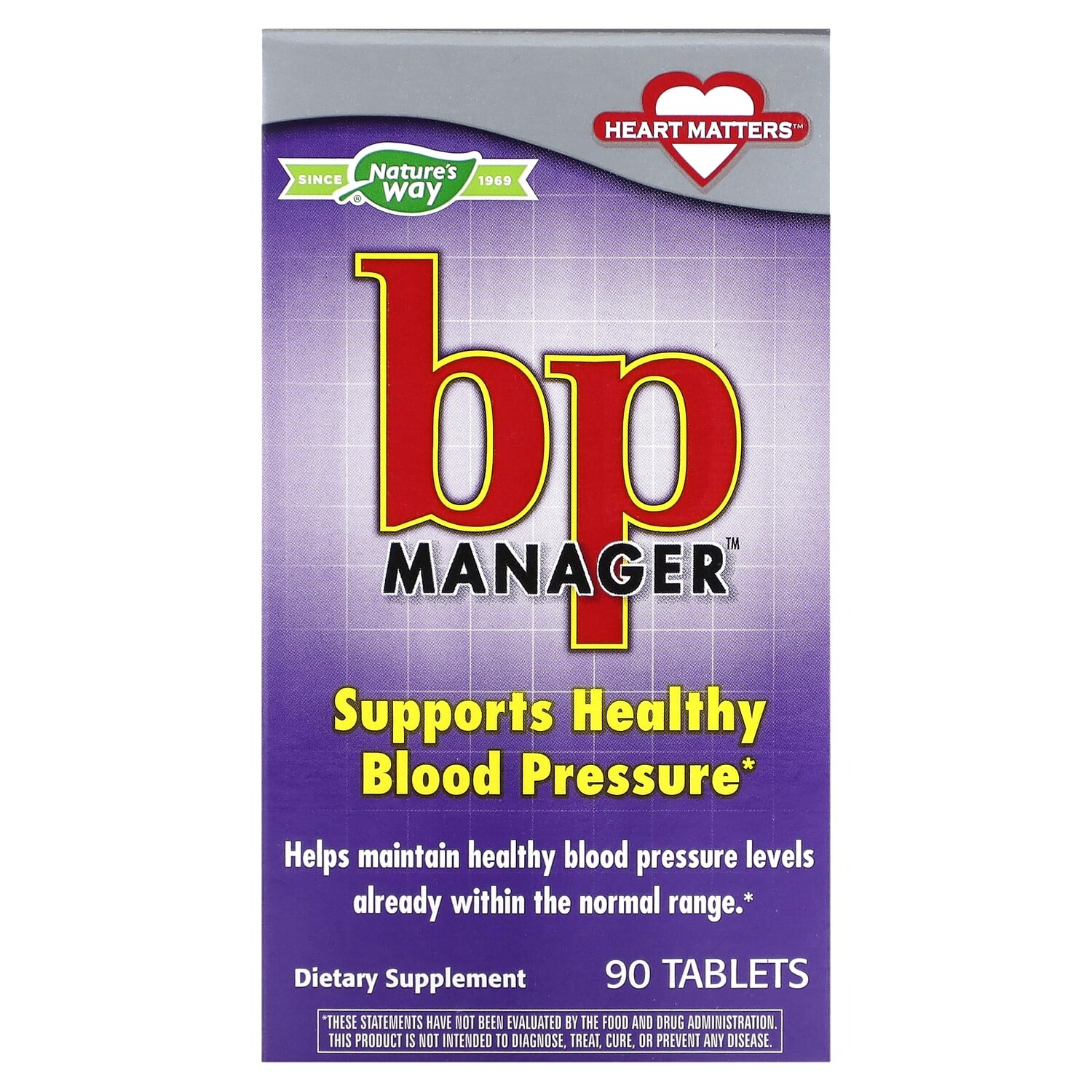 

BP Manager`` 90 таблеток, Nature's Way