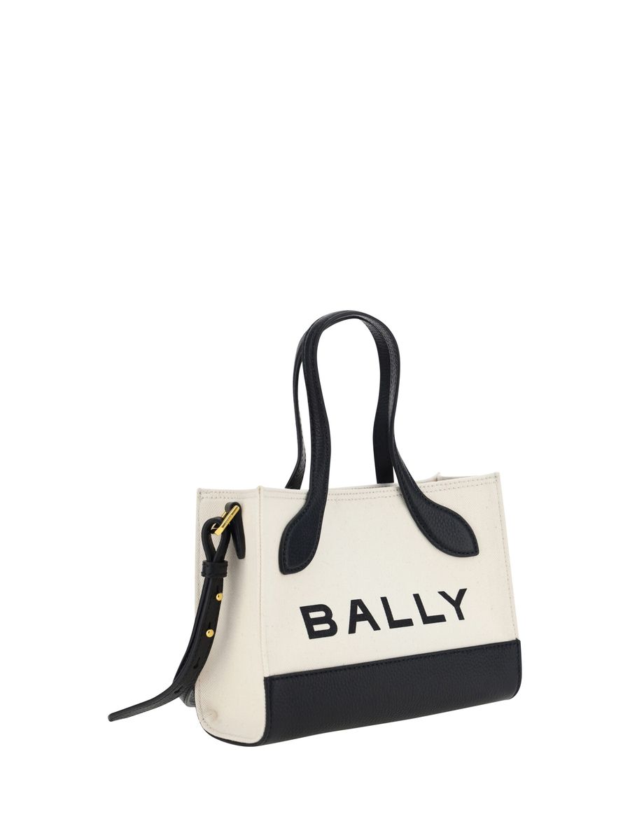 

Миниатюрная женская сумочка Bally из кожи, цвет Black And White