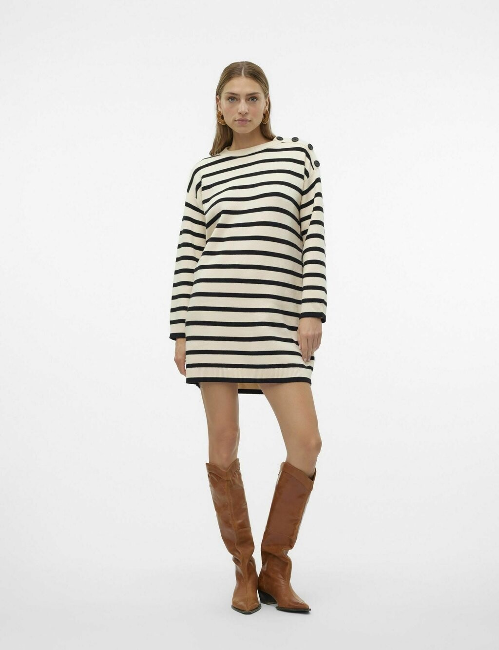 

Повседневное платье VMSABA Vero Moda, бежевый