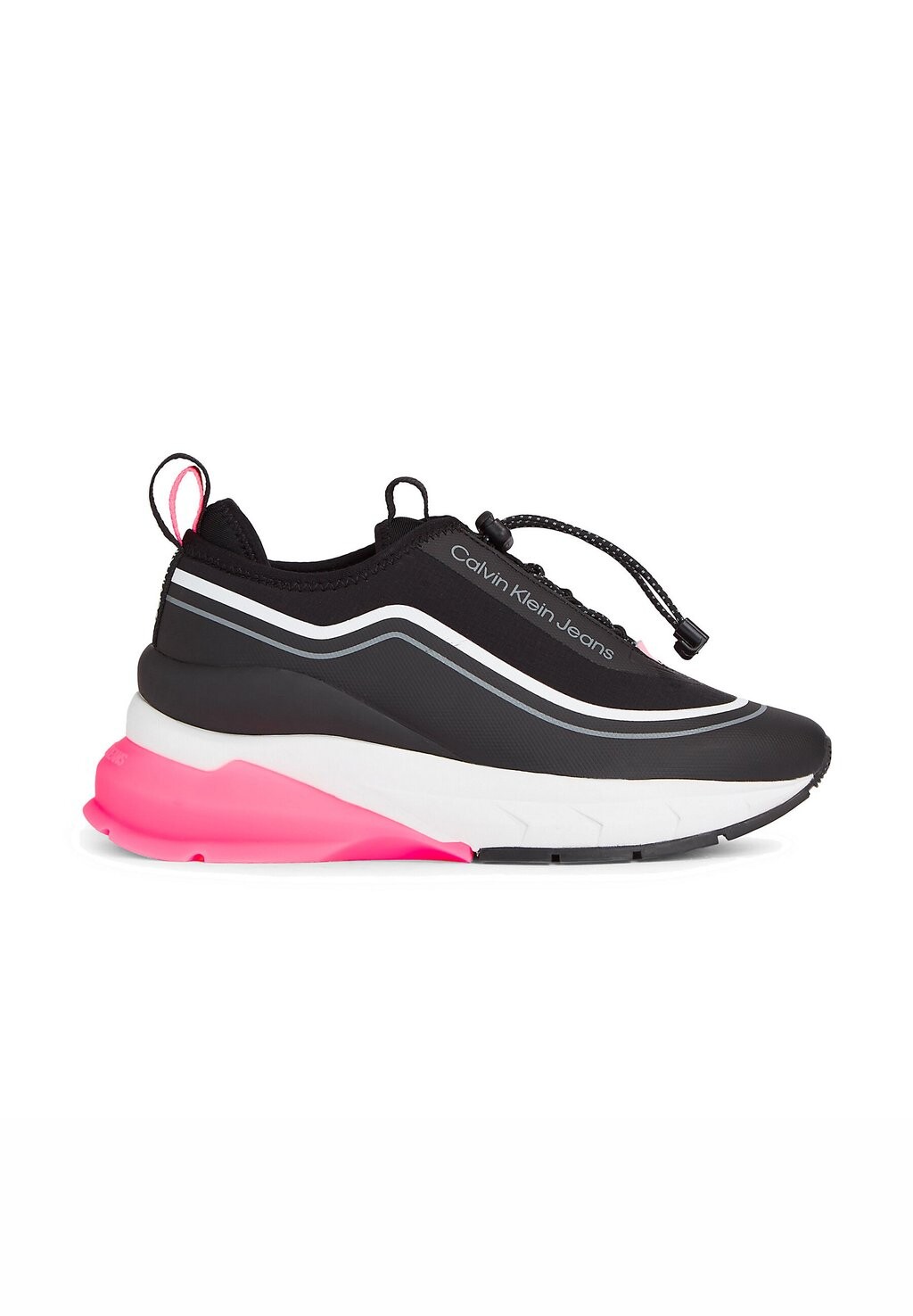 

Кроссовки Calvin Klein Jeans WEDGE RUNNER SLIP ON WN, цвет black/cotton candy