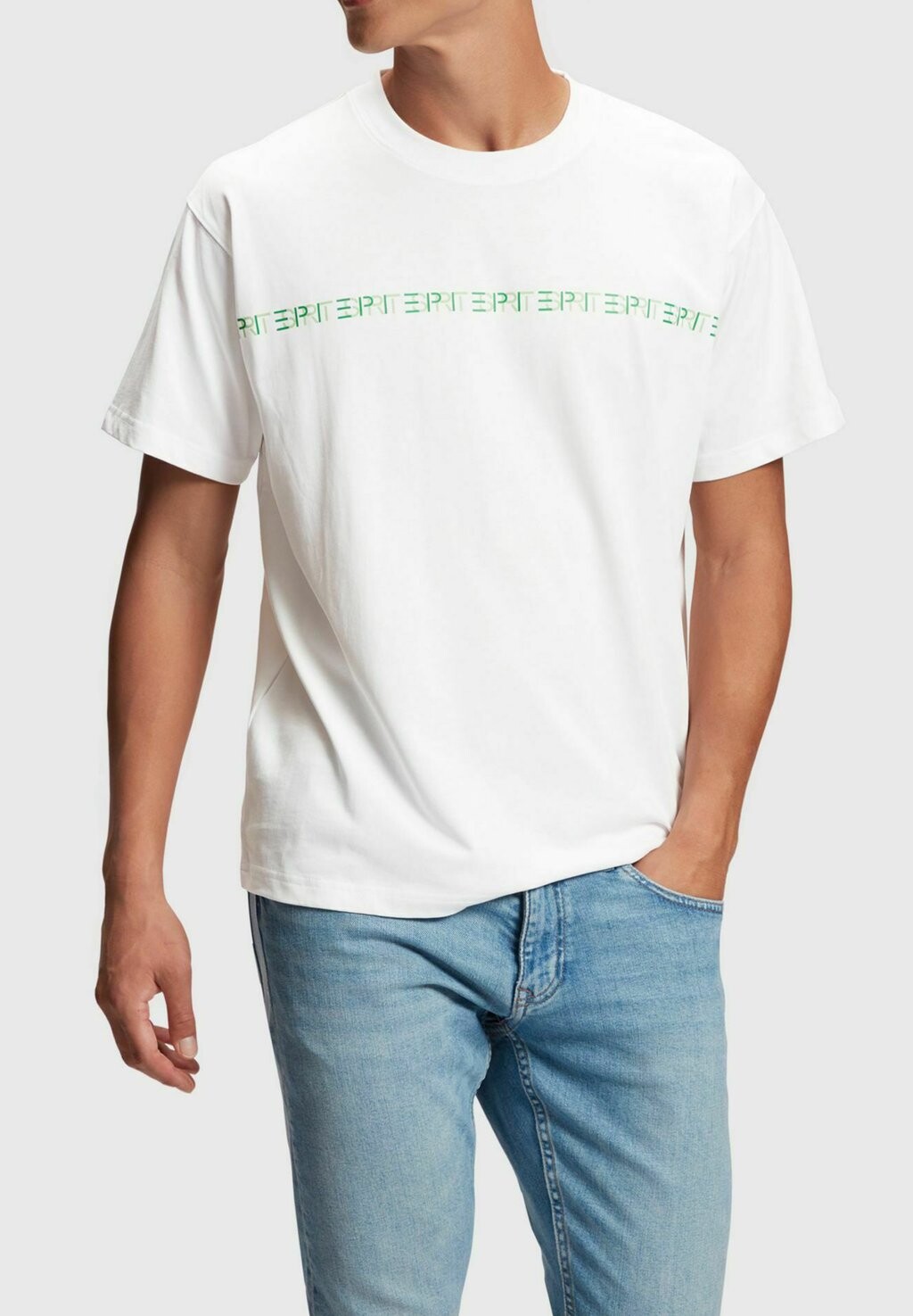 

Футболка с принтом Esprit, белый
