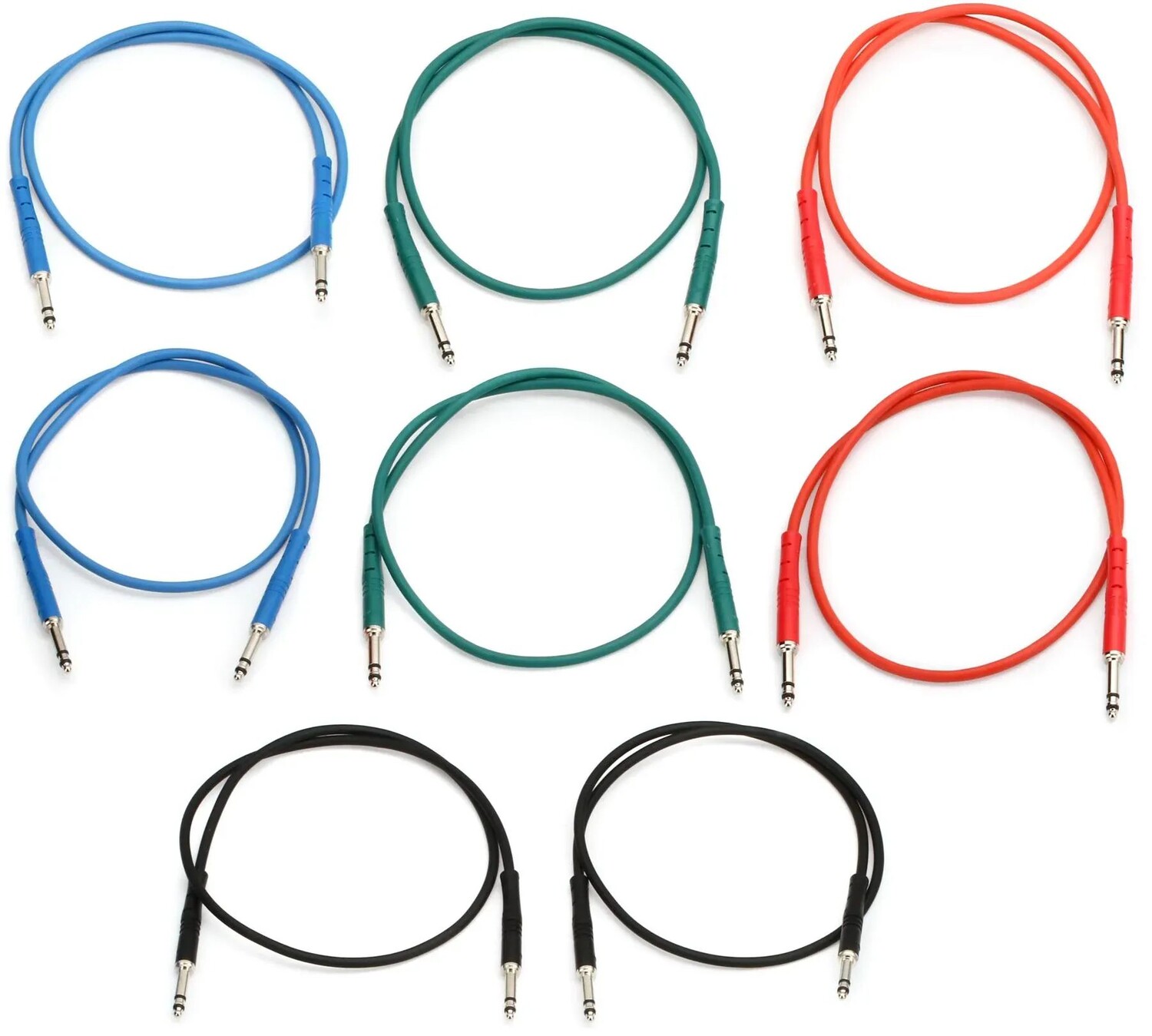 

Соединительный кабель StageMASTER STT-2-8PK TT, упаковка из 8 шт., длина 2 фута (разные цвета)