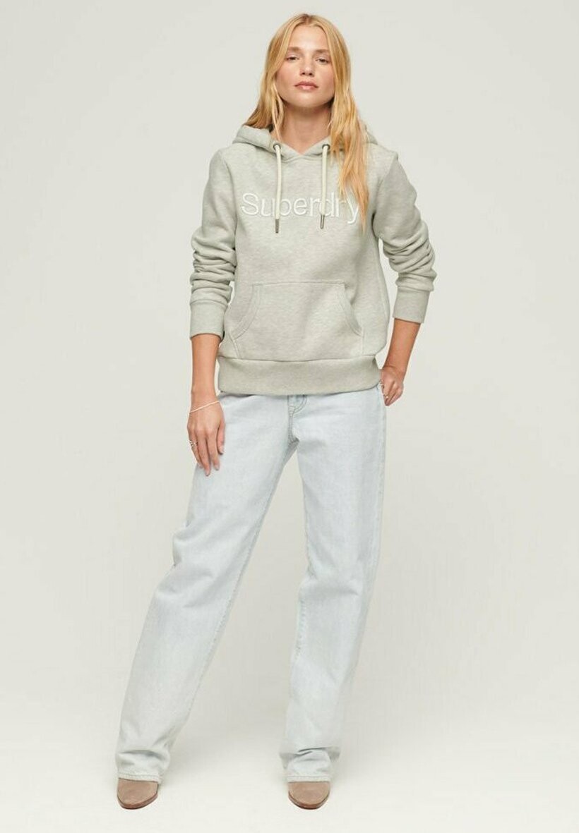 

Толстовка Superdry TONAL EMBROIDERED LOGO, цвет glacier grey marl