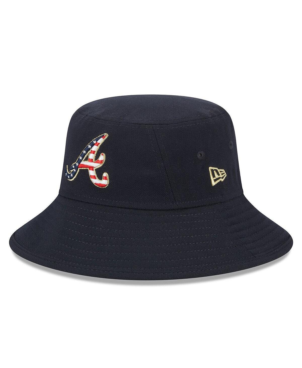 

Мужская темно-синяя панама Atlanta Braves 2023 Четвертое июля New Era