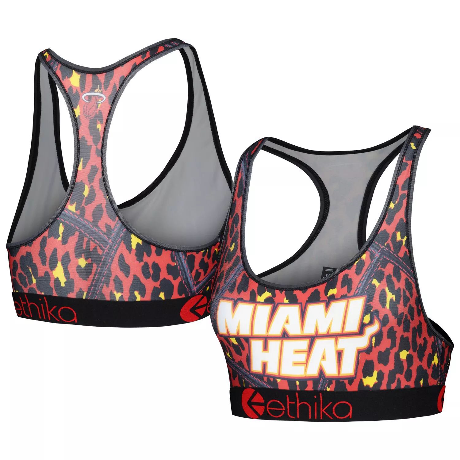 

Женский спортивный бюстгальтер Ethika Red Miami Heat Racerback