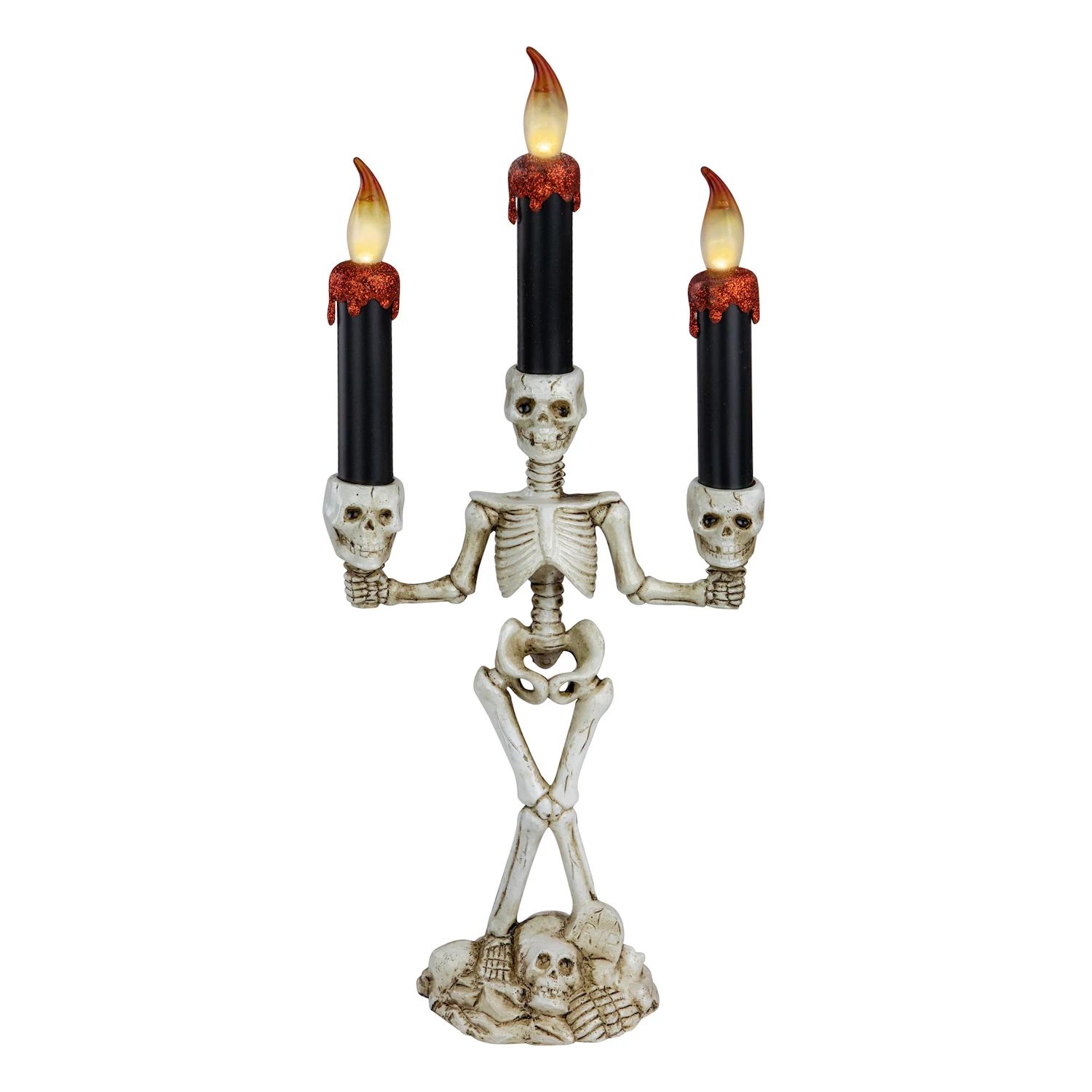 14,5-дюймовый канделябр для Хэллоуина со скелетом капающей свечи