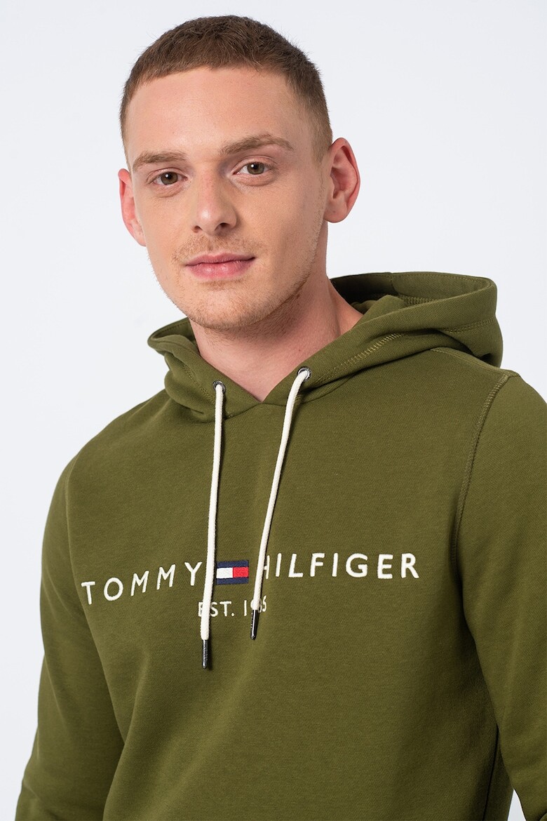 

Хлопковая толстовка с логотипом Tommy Hilfiger, зеленый
