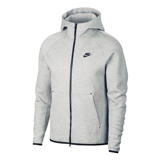 цена Толстовка Nike Sportswear Tech Fleece Full-length zipper Cardigan Gray, серый