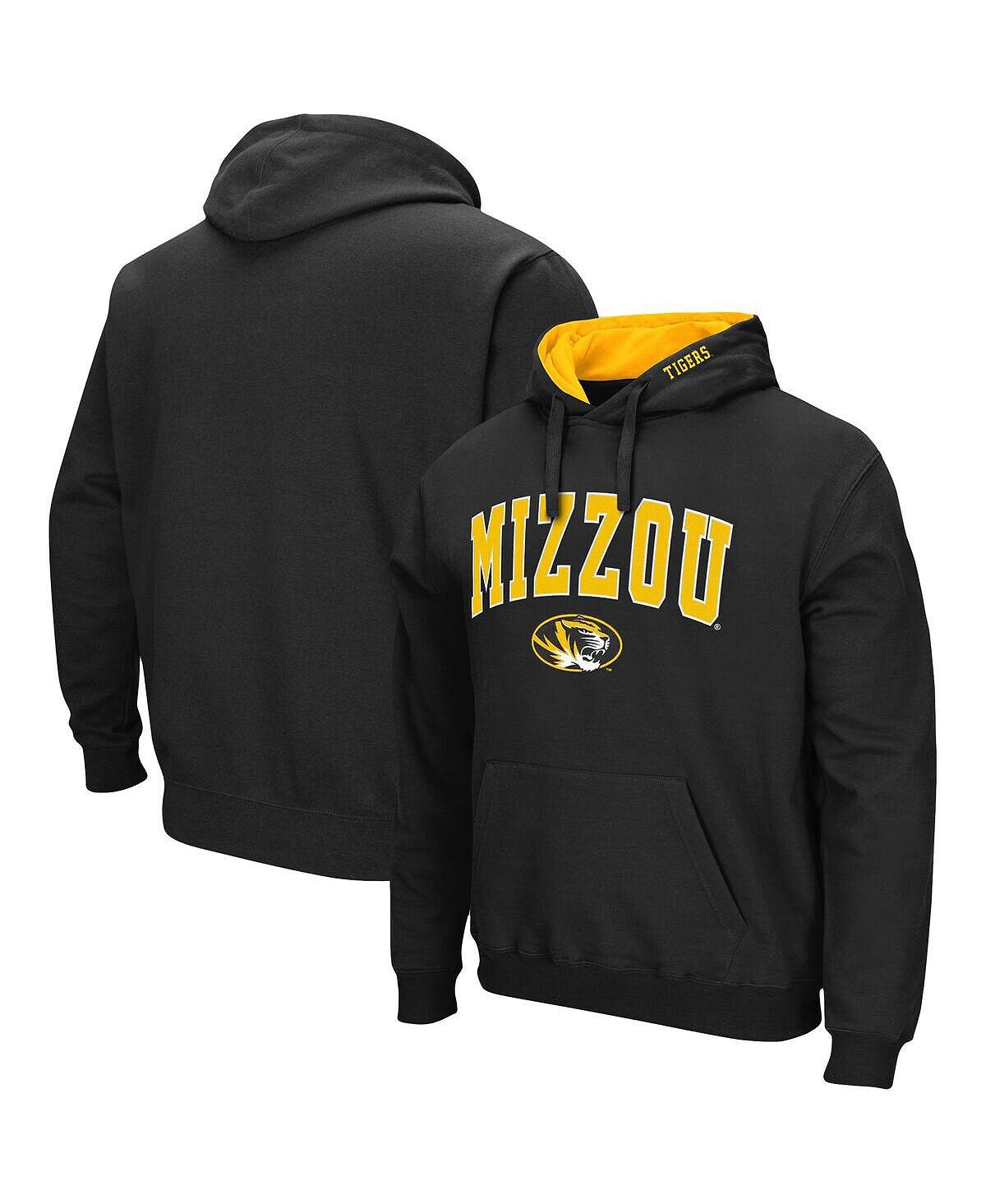 

Мужской черный пуловер с капюшоном Missouri Tigers Arch Logo 3.0 Colosseum