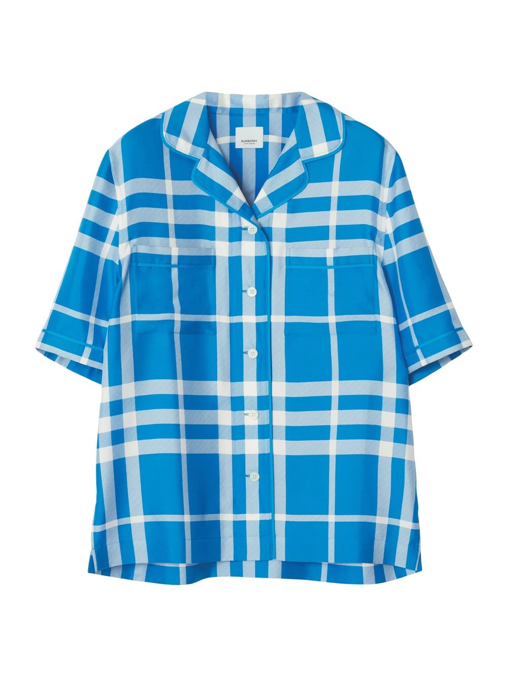 

Рубашка Tierney в клетку Burberry, синий