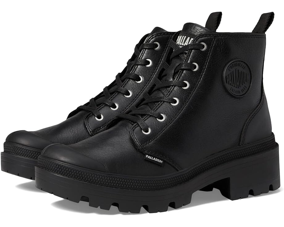 

Ботинки Palladium Pallabase Leather Boot, цвет Black/Black