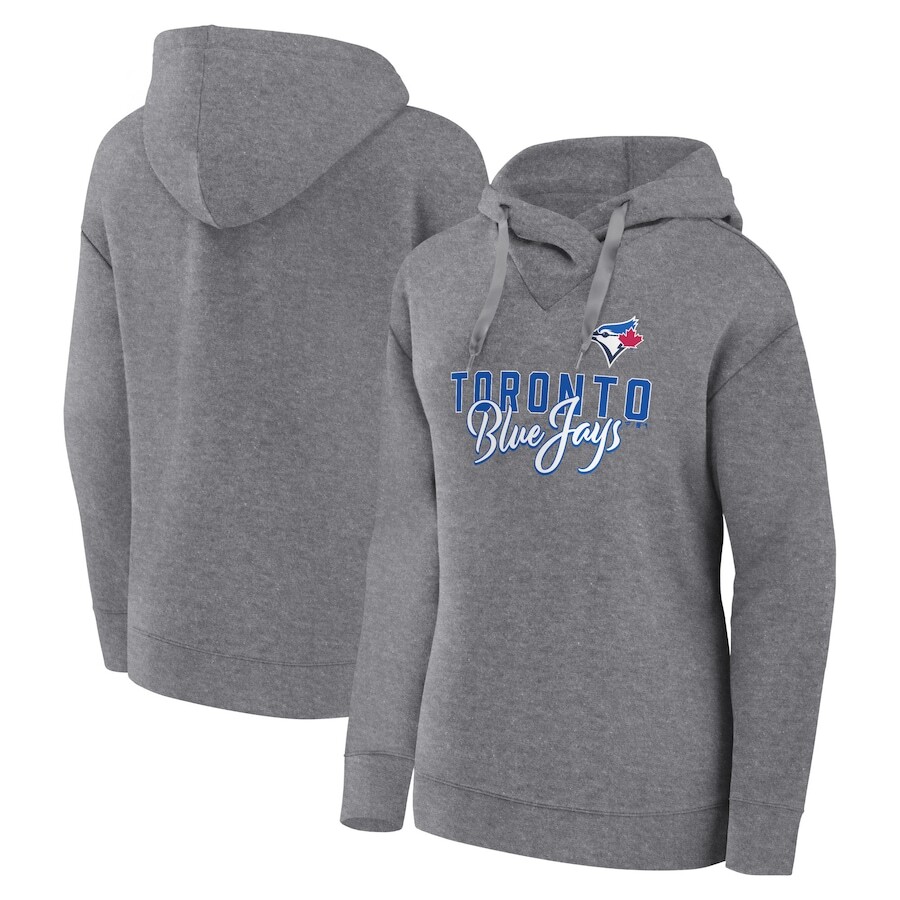 

Пуловер с капюшоном Fanatics Branded Toronto Blue Jays, серый