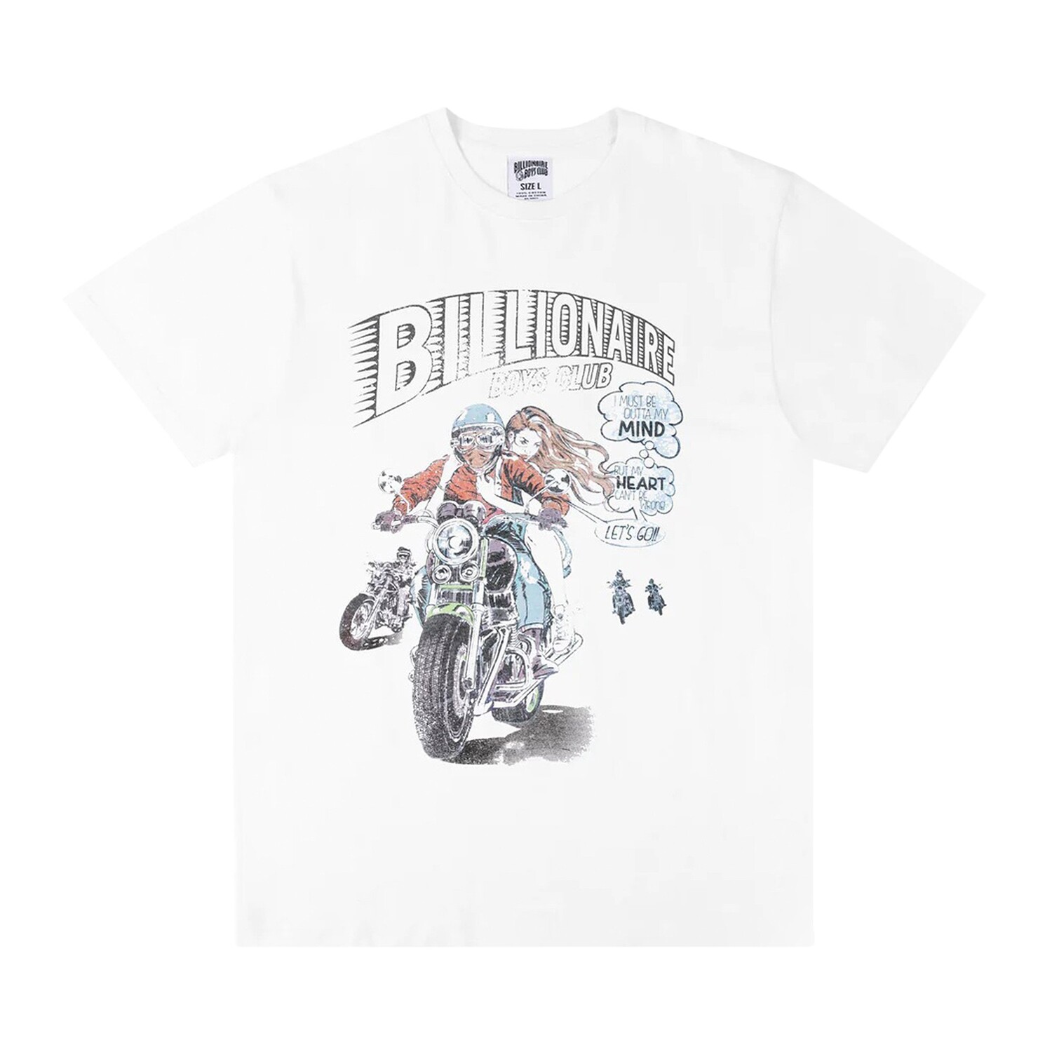

Мотоциклетная футболка Billionaire Boys Club Go Moto Bleach White